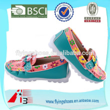 Zapato floral del cabrito de Tailandia para el zapato de bebé de las muchachas